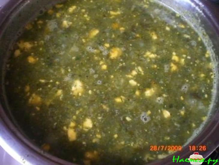 Зеленый супчик с подорожником