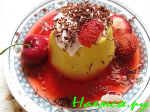 Нежный яблочный десерт