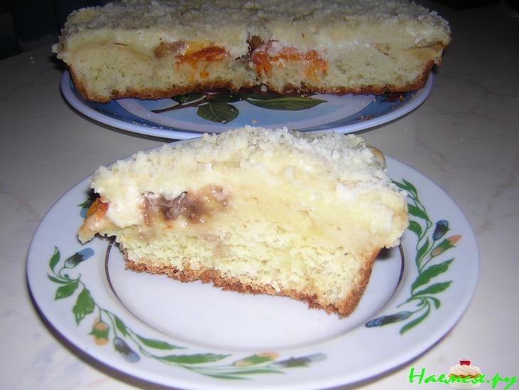 Манник с творожно-фруктовой начинкой Манник с творожно-фруктовой начинкой