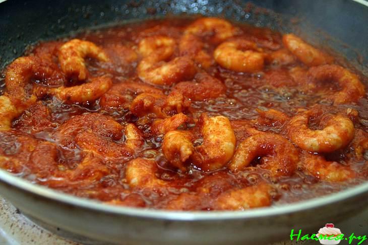 Суп с креветками и тимьяном