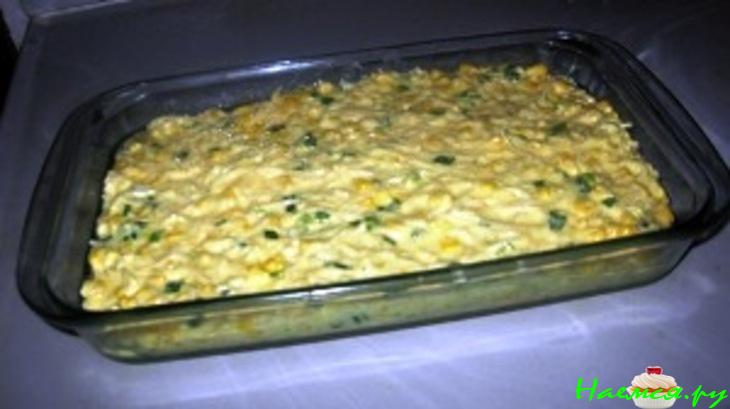 Запеканка с вермишелью и кукурузой "Обжорка" Запеканка с вермишелью и кукурузой "Обжорка"