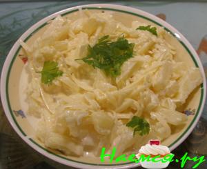 Салат с ананасом "На скорую руку"