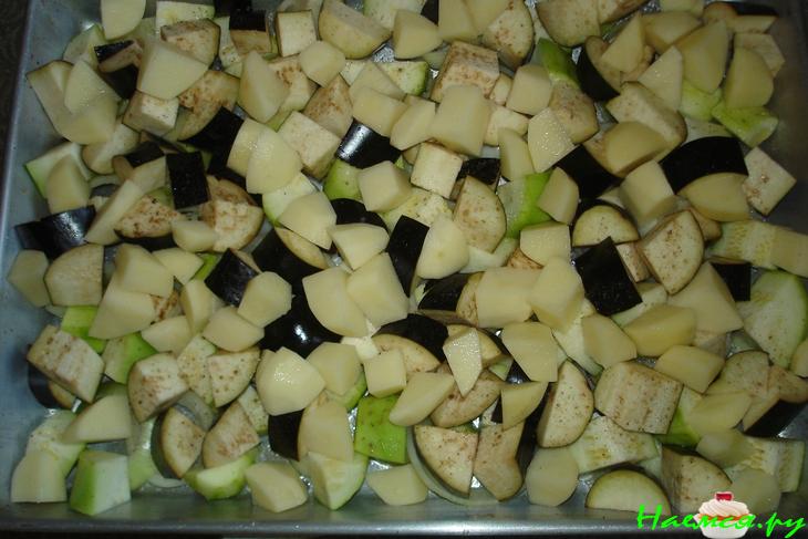 Запеченные овощи с розмарином Запеченные овощи с розмарином