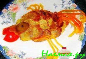 Жаренная картошечка "Рыбка" (просто форма подачи)