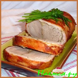 Рулет "Мясо-мясо"