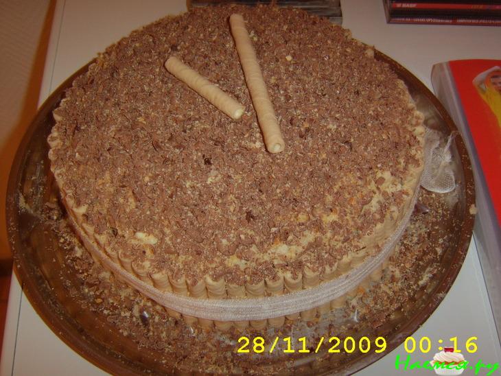 Торт Новогодний с изюмом, орехами и маком