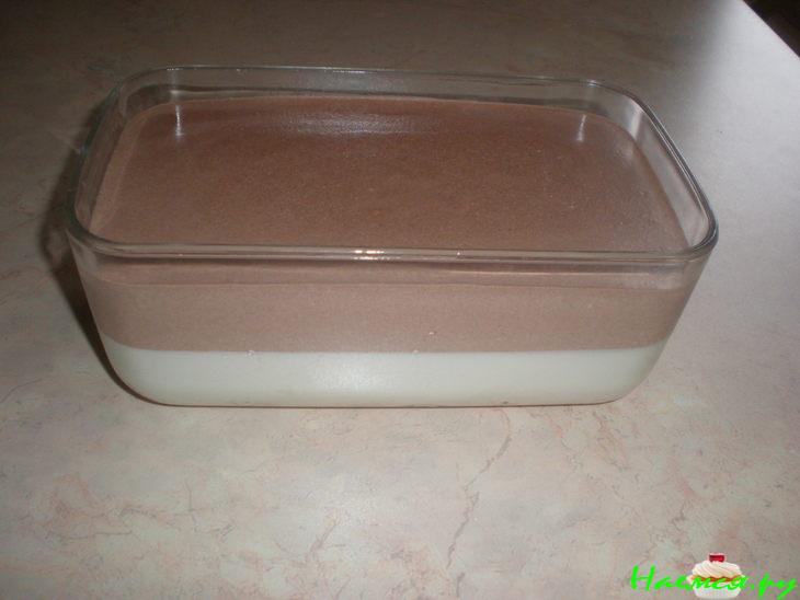 Творожный десерт с бананом