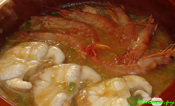 "Морской чёрт" в соусе&nbsp; 