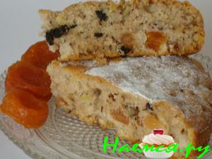 Постный пирог с сухофруктами - дубль 2 Постный пирог с сухофруктами - дубль 2