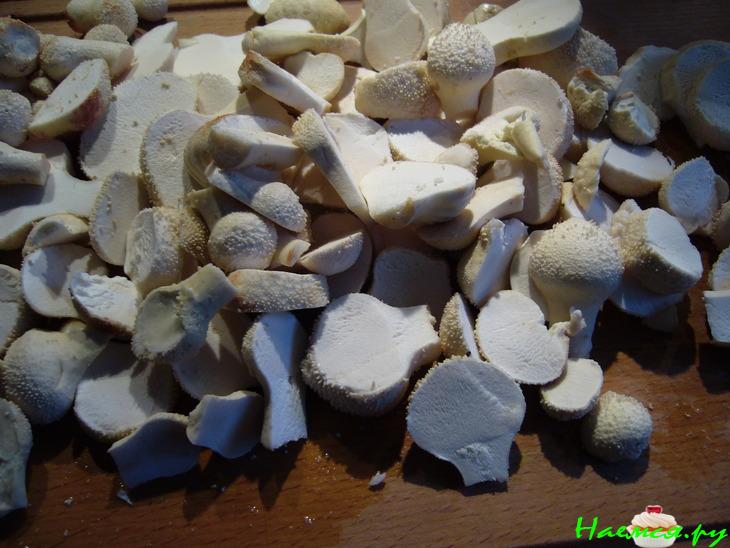 Суп с дождевиками и галушками