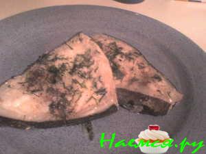 Зубатка с лимоном и укропом