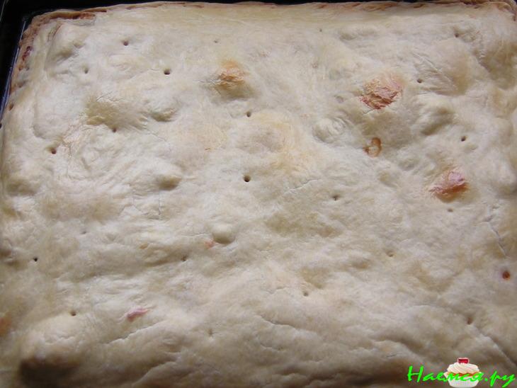 Слоеный пирог с семгой