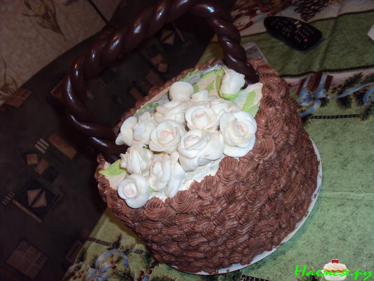 Торт "Корзина с цветами"