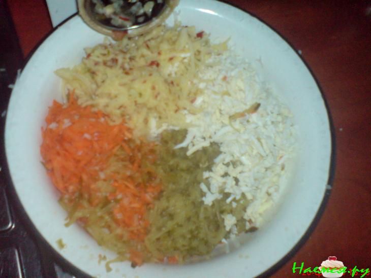 Салатик простой с черной редькой