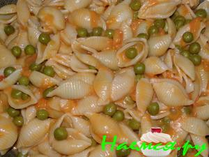 Паста с зеленым горошком Паста с зеленым горошком