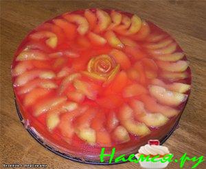Чизкейк с персиками Чизкейк с персиками