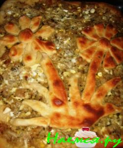 Открытый пирог с луком