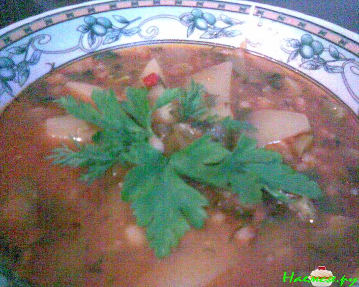 Постный суп 'а-ля рассольник' Постный суп 'а-ля рассольник'