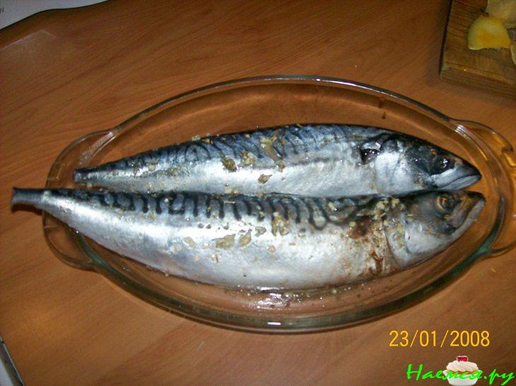 Скумбрия в маринаде гриль