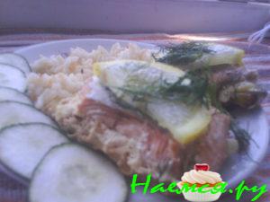 Фаршированная красная рыба