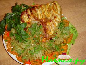 Индюшиное крыло с гарниром