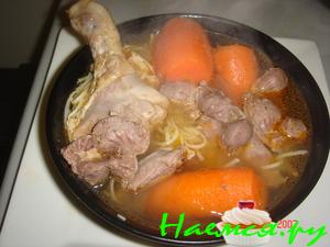 Куриный бульон (с потрохами)