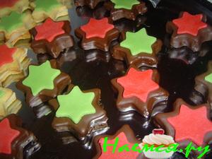 Рождественское печенье "Марципановые звёздочки"