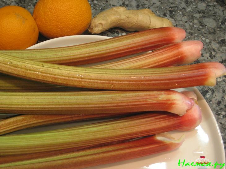 Шотландский пирог с имбирем и ревенем