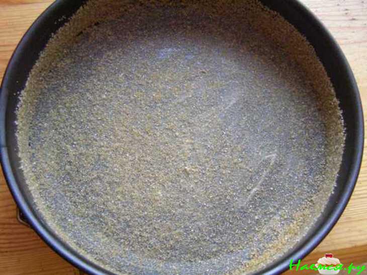 Ревеневый пирог с творогом и безе