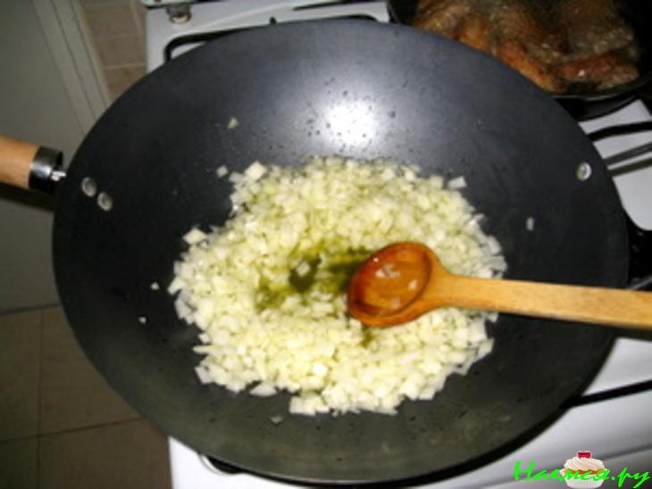 Грибы с луком Грибы с луком