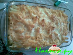 Мясная запеканка с макаронами