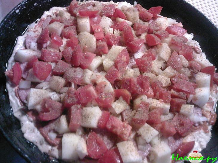 Пицца на кефире по-домашнему