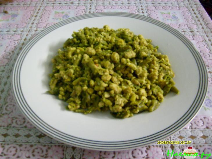 Лобио с говяжьим фаршем