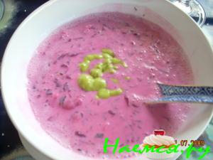 Холодный Свекольник с креветками