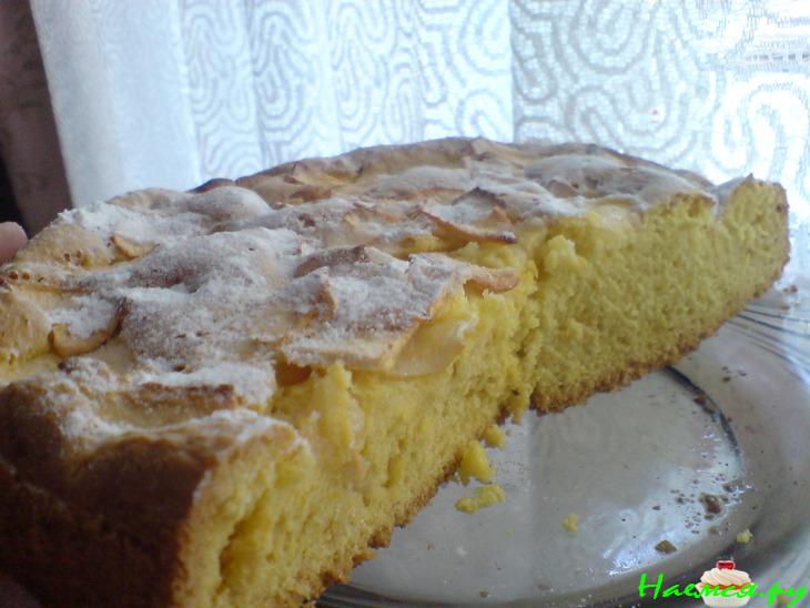 Яблочный пирог в сахарной пудре