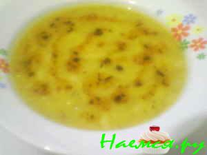 Суп-пюре из красной чечевицы (с мятой)