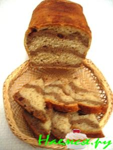 Постный &laquo;полосатый&raquo; хлеб