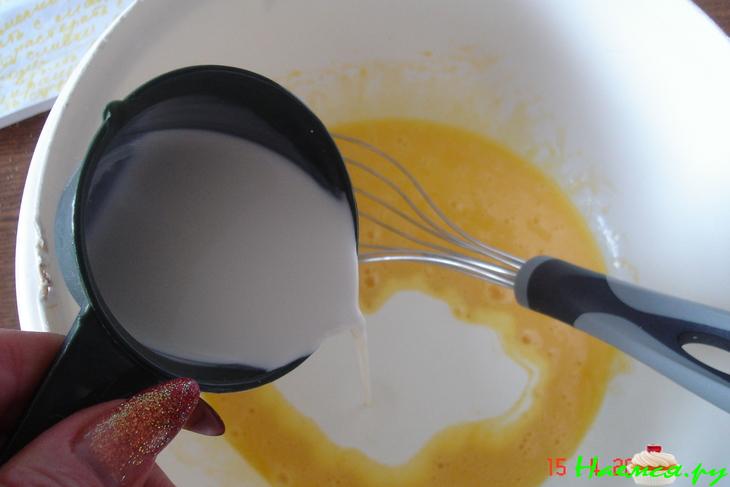 Открытый пирог с творогом Открытый пирог с творогом