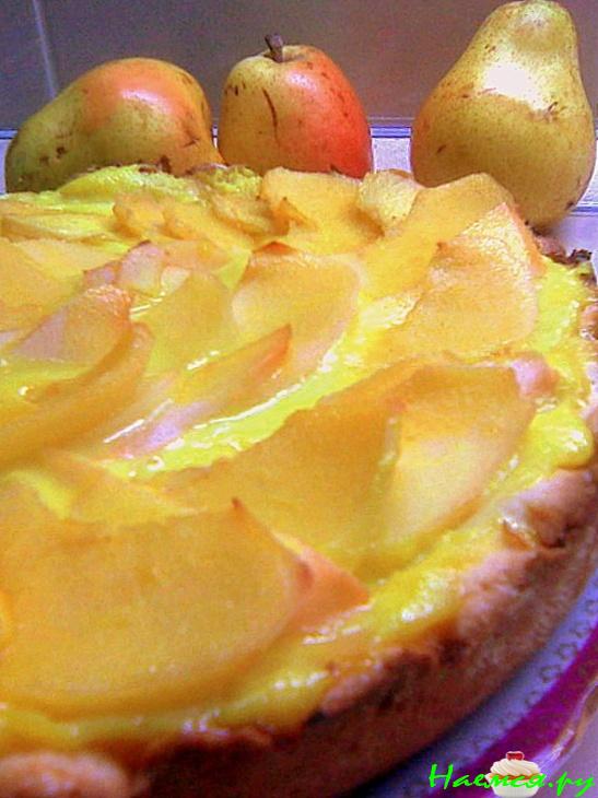 Пирог с заварным кремом, айвой и грушей для тех, кому не хватает &laquo;солнца&raquo;