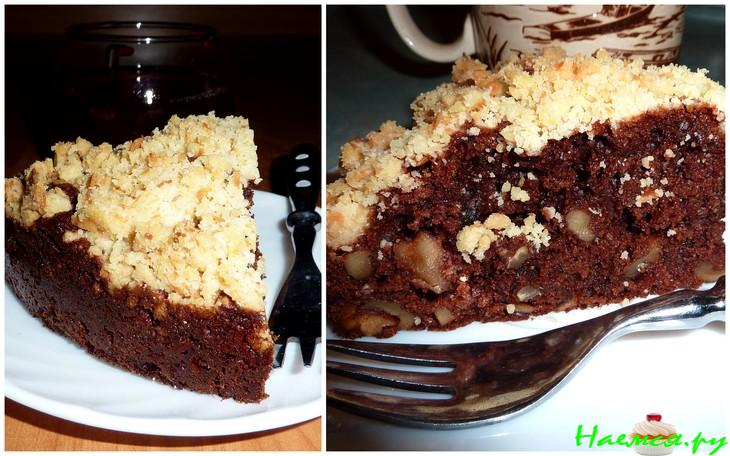 Шоколадно-ореховый пирог (вариация)