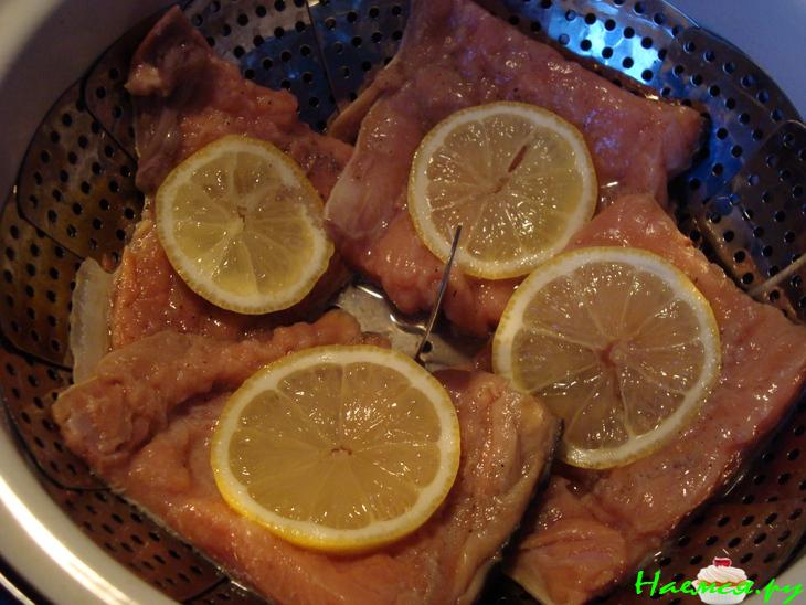 Филе горбуши на пару Филе горбуши на пару