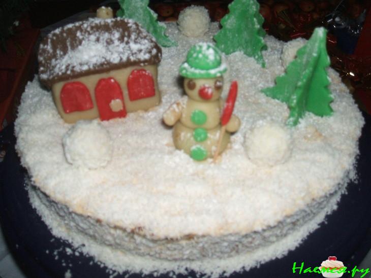 Торт Новогодний бисквитный