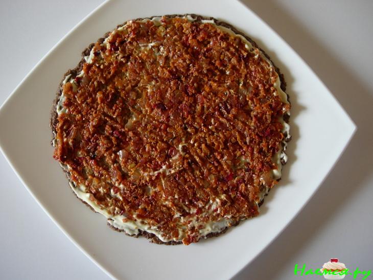 Печеночный торт для любимого (с вишней и фисташками)