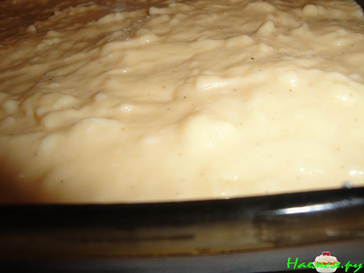 Картофельно-грибная запеканка с кремом бешамель