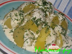 Картофель под соусом