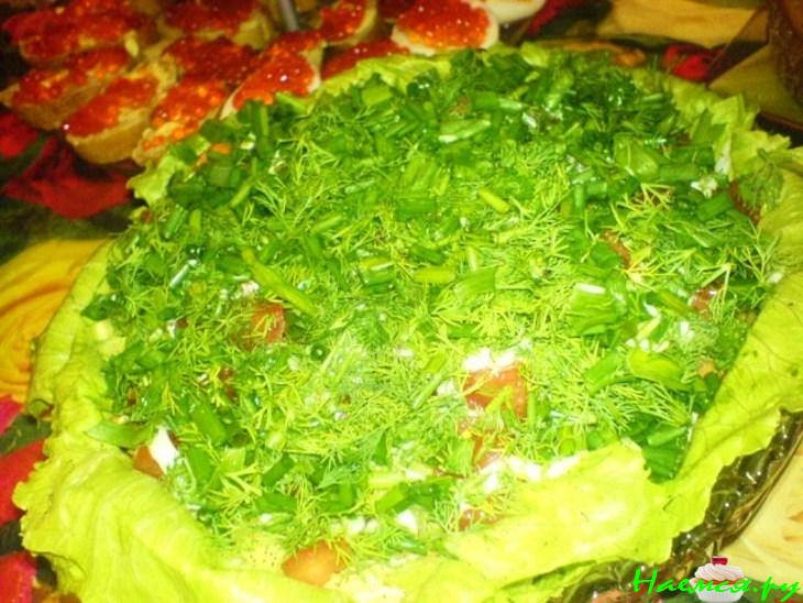 Салат с мясом Дёнер-Кебаб