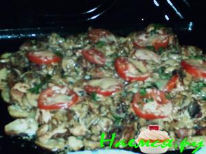 Свинина по-французски с копченой почеревкой