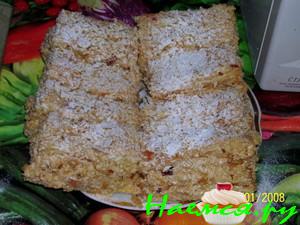 Слоеные пирожные с вкусным кремом