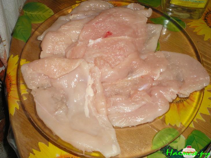 Куриные конвертики с грибами