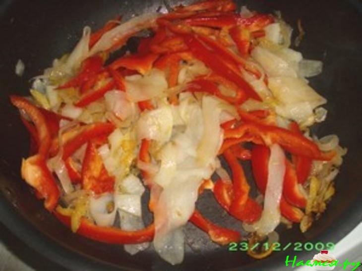 Соте из баклажанов с дайконом